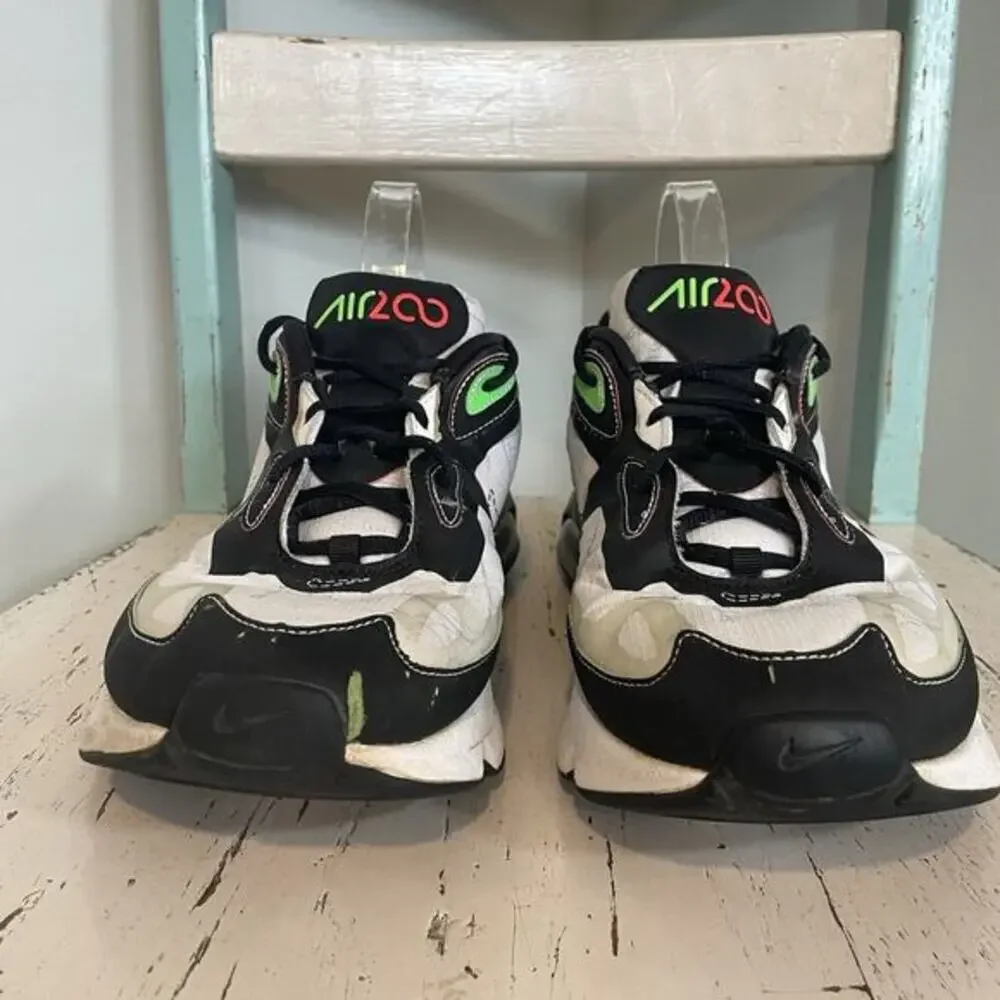 Nike Air Max 200 Blueprint White Black‎ Green Orange Size 10.5 CU6647-100